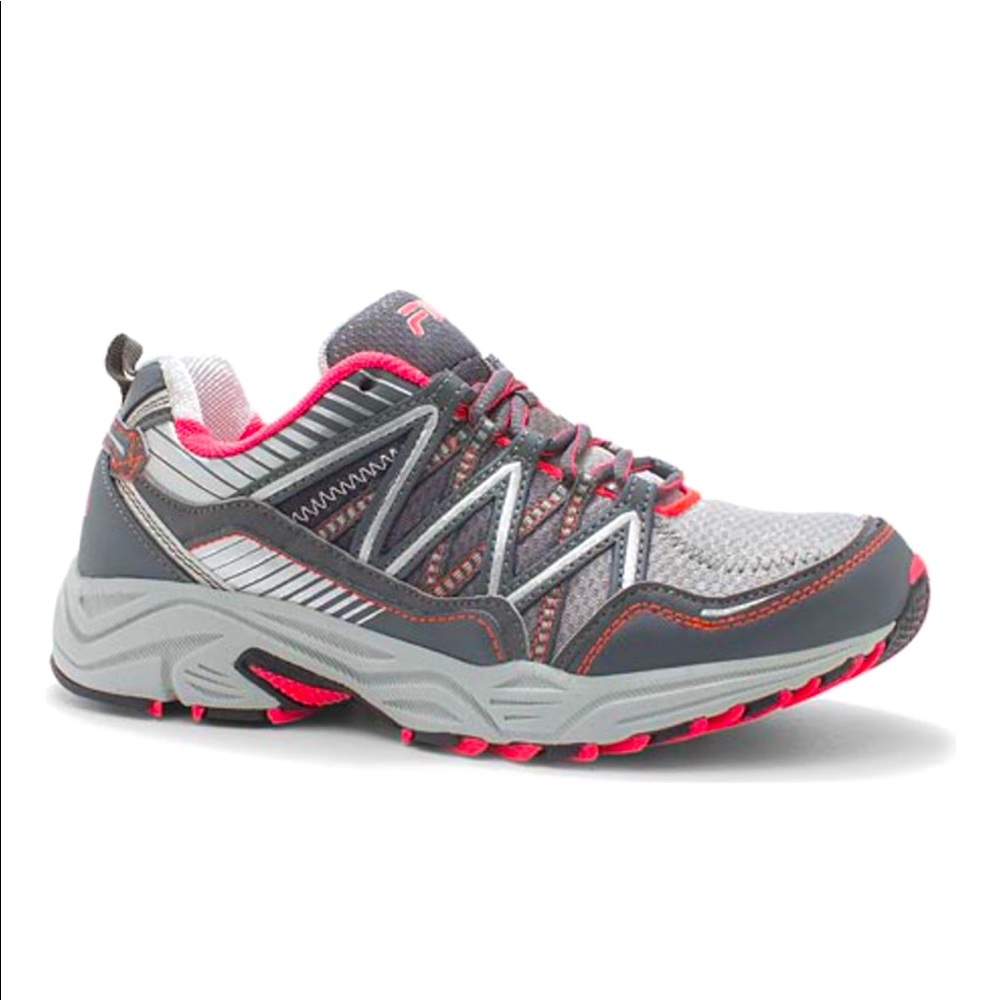 Women's Fila Headway 6 Trail Running Shoe Metallic Silver/Castlerock/Div…